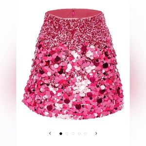 Aje Cherie pink sequin mini skirt - AUSTRALIAN SIZE 10 - US SIZE 6